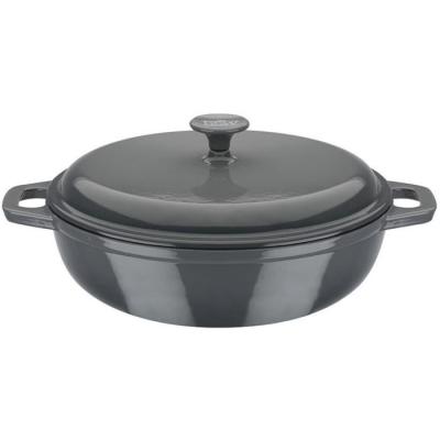 Cocotte fonte massive GSW 30 cm - Induction - Gris