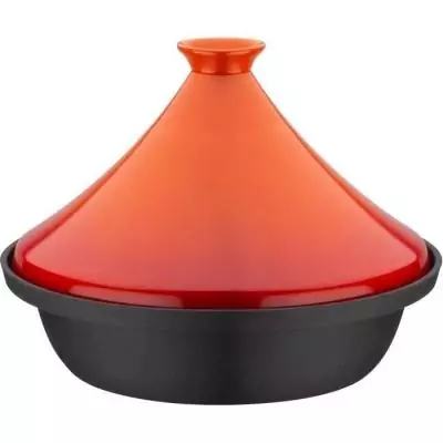 Tajine fonte massive GSW 30 x 22 cm Induction – Orange