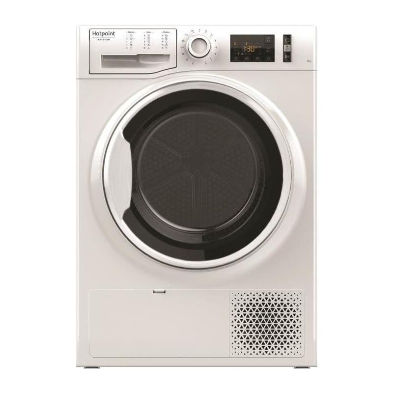 Sèche-linge pompe à chaleur HOTPOINT NTM1191WKEU - 9 kg - Blanc