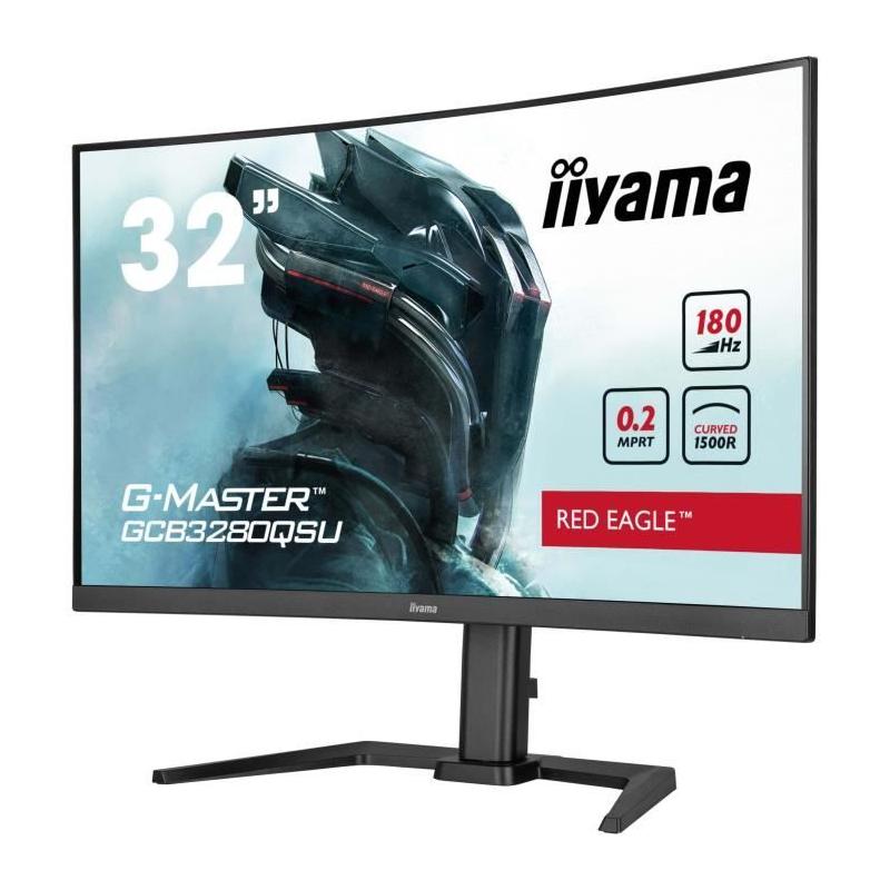 Écran PC IIYAMA GCB3280QSU-B2 31,5 QHD VA 180Hz - Pied réglable
