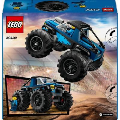 LEGO 60402 City Le Monster Truck Bleu - Jouet Camion Tout-Terrain Fun!