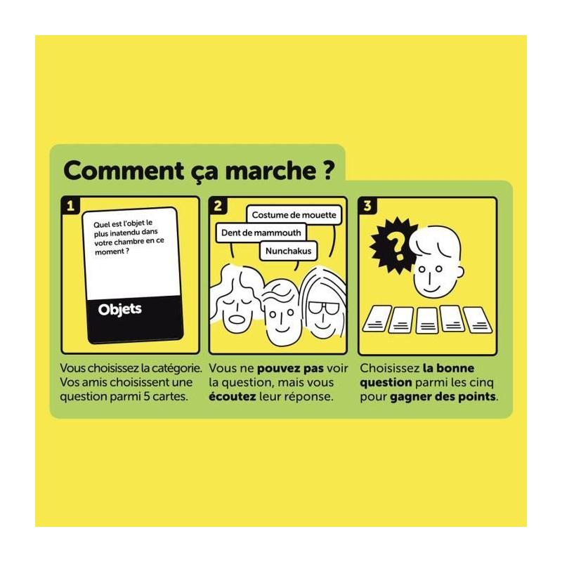 Questions délirantes pour surprendre vos amis - Jeu d'ambiance - MEGABLEU - 14 ans+