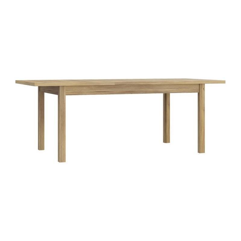 Table à manger extensible synchronisée - COMO Chene - 160/207 x 90 x 76,6 cm