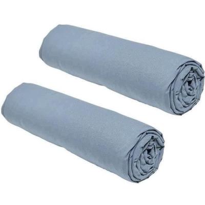 Lot de 2 draps housses en coton TODAY Essential - Taille 140 x 190 cm