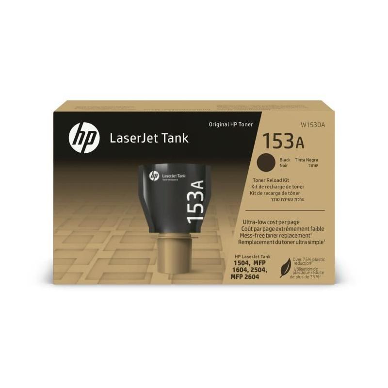 Recharge de toner noir HP 153A authentique pour LaserJet Tank (W1530A)