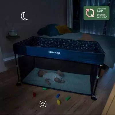 Lit Parapluie Easy Clip Badabulle - Léger et Compact avec sac de transport - Facile à plier