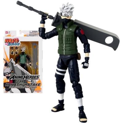Figurine Anime Heroes - Naruto Shippuden Kakashi Hatake (4ème Grande Guerre Ninja) - 17 cm