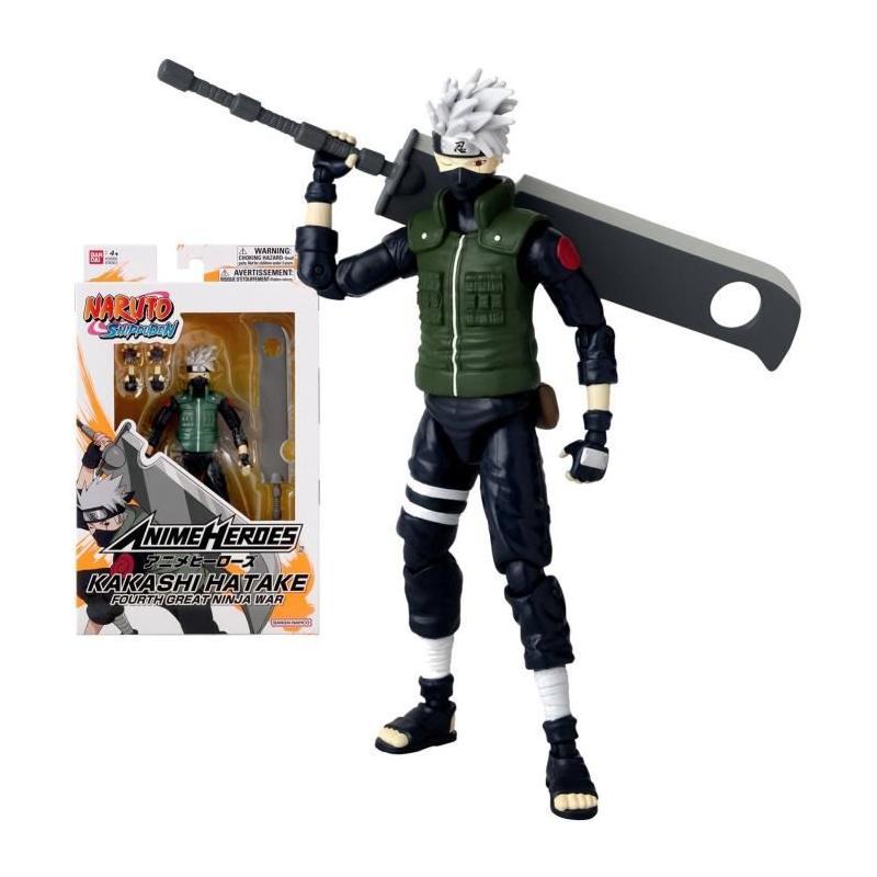 Figurine Anime Heroes - Naruto Shippuden Kakashi Hatake (4ème Grande Guerre Ninja) - 17 cm