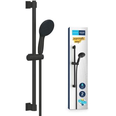 Ensemble de douche GROHE Vitalio Start 110 - Noir et économie d'eau