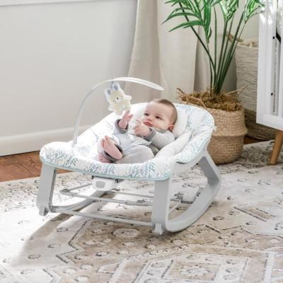 Transat bébé bascule évolutif 3-en-1 Keep Cozy -Spruce- : confort et amusement