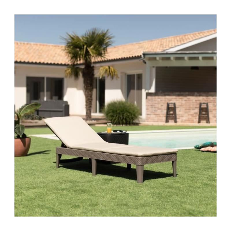 Bain de soleil Jaipur résine tressée cappuccino