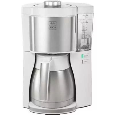 Cafetière filtre MELITTA 10 tasses - Blanc/Acier Brossé