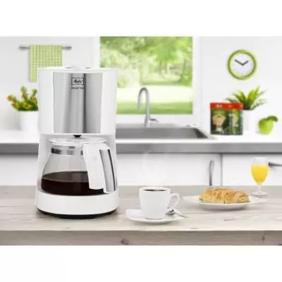 Cafetière filtre MELITTA Enjoy Top Glass Blanc - 15 tasses