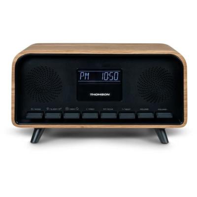 Radio-réveil Bluetooth THOMSON - Vintage Cosy : Double alarme, Chargeur USB-C