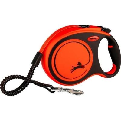 Laisse extensible TRIXIE flexi XTREME - Taille L - 8m - Noir et orange