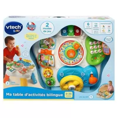 Table d'activités bilingue VTECH - Multicolore - 100% bilingue