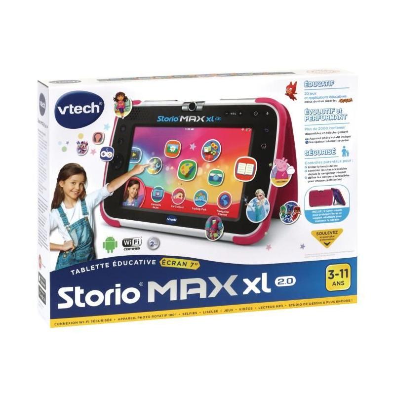 Tablette éducative VTECH Storio Max XL 2.0 7 Rose pour enfant de 3 a 11 ans