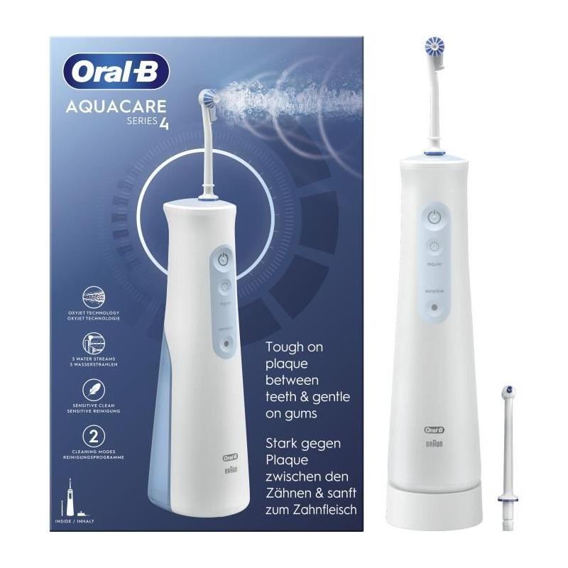 Hydropulseur Oral B Aquacare 4 BLANC - Brosse à dents électrique