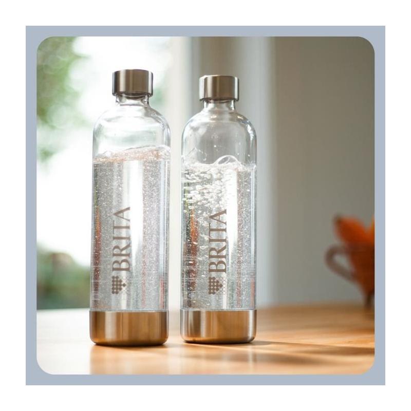 Pack de 2 bouteilles BRITA en PET - sodaONE - 1L - Gazéifiez vos boissons!