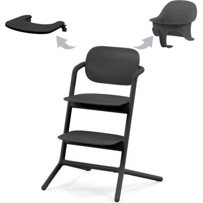 Chaise haute évolutive CYBEX LEMO 2 - Pack 3 en 1 - Noir