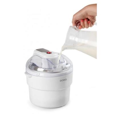 Sorbetière compacte DOMO - 1L blanc - 12W