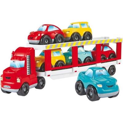 Transportez 6 voitures avec ce camion porteur ECOIFFIER - Rouge!
