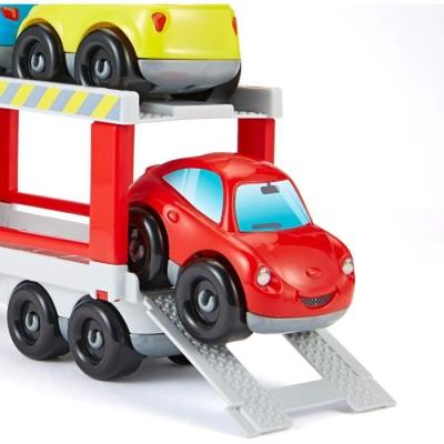 Transportez 6 voitures avec ce camion porteur ECOIFFIER - Rouge!