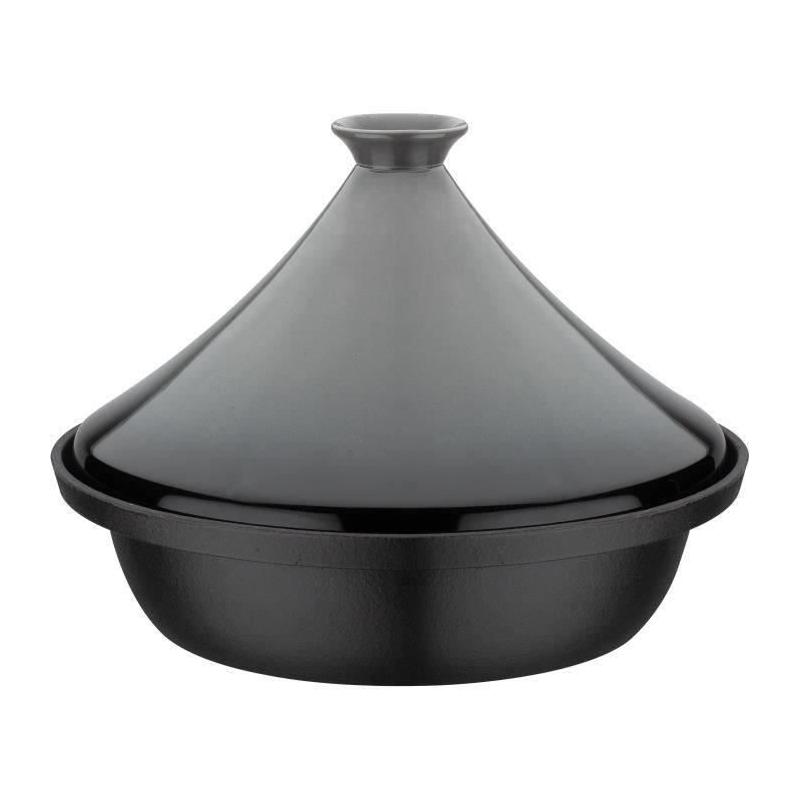 Cocotte Tajine Fonte Massive GSW 30 x 22 cm Gris