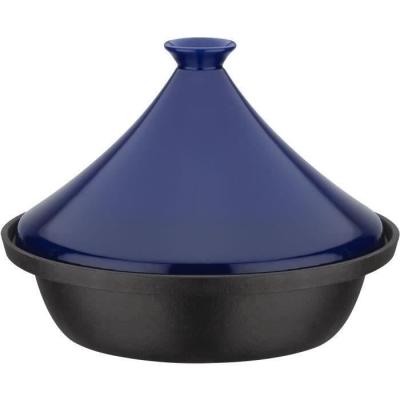 Cocotte Tajine Fonte Massive GSW 30x22 cm Bleu