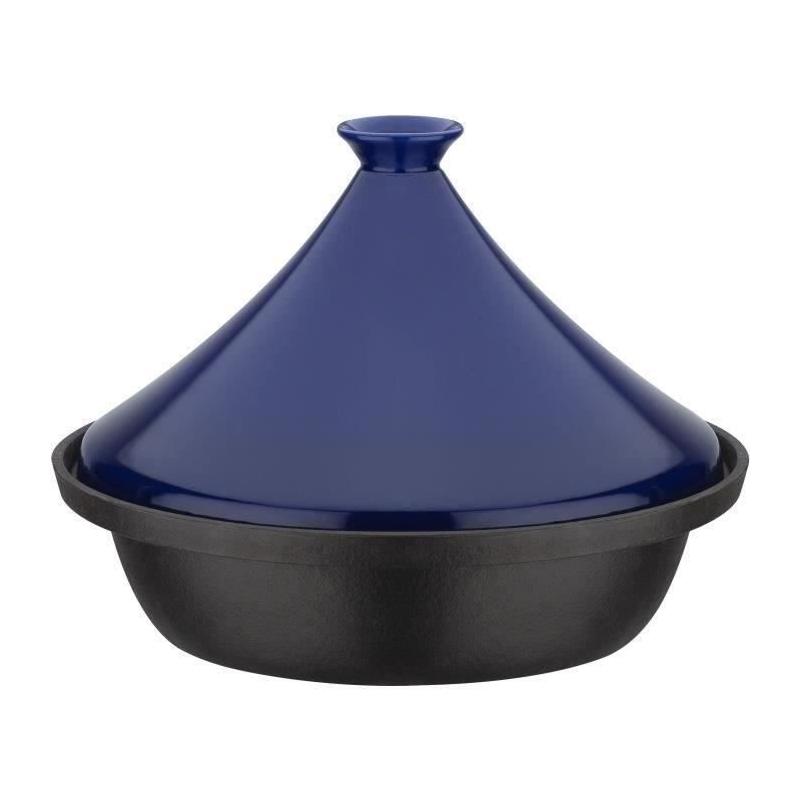 Cocotte Tajine Fonte Massive GSW 30x22 cm Bleu
