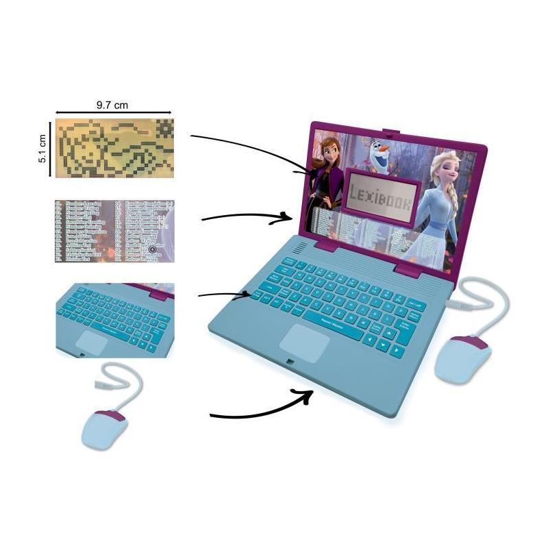 Ordinateur Educatif Bilingue La Reine des Neiges - 124 activités - LEXIBOOK