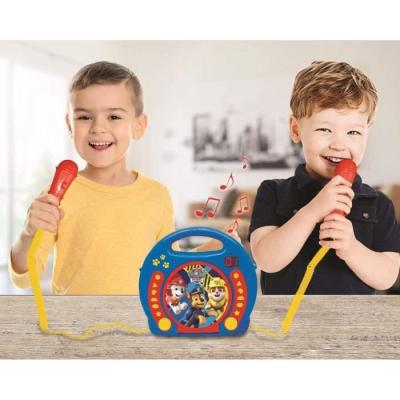 Lecteur CD karaoké enfant avec 2 micros - PAT' PATROUILLE