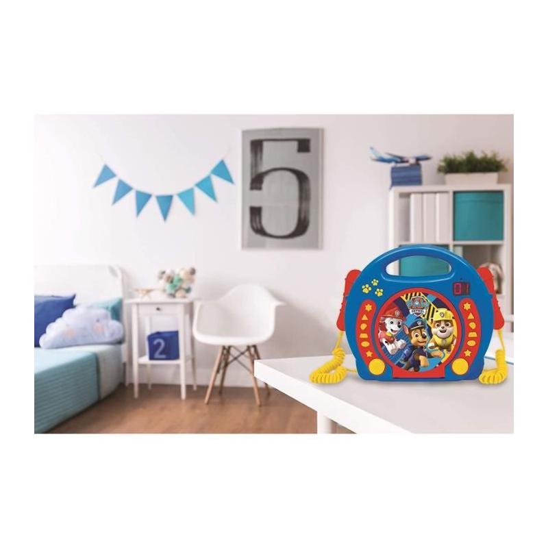 Lecteur CD karaoké enfant avec 2 micros - PAT' PATROUILLE