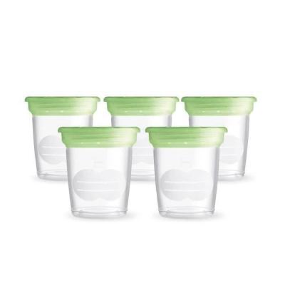 Lot de 5 pots de conservation pour lait maternel 120ml