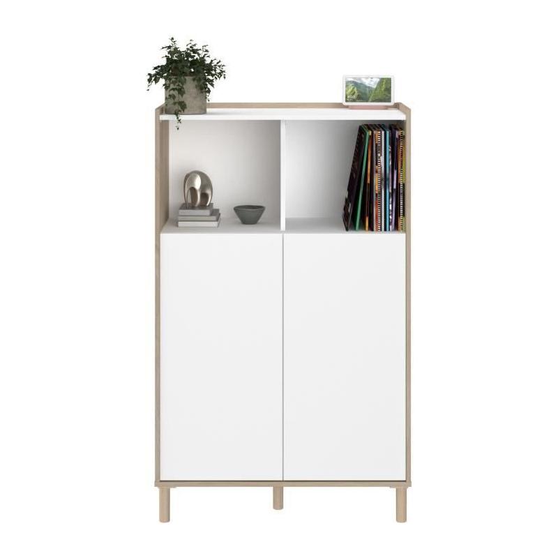 Ensemble salon design - MORPHOS - Blanc/Chene - PARISOT