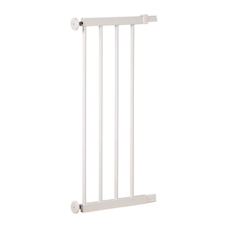 Extension de barrière de sécurité 28 cm Blanc Métal - Dimensions pratiques