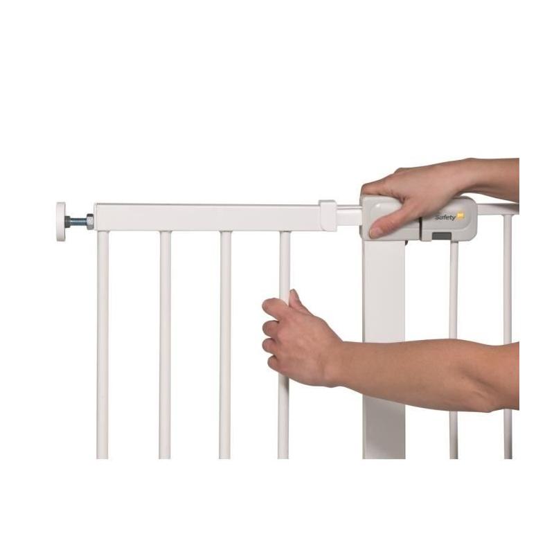 Extension de barrière de sécurité 28 cm Blanc Métal - Dimensions pratiques
