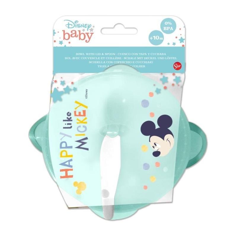 Bol hermétique Mickey +10mois avec ventouse et cuillère