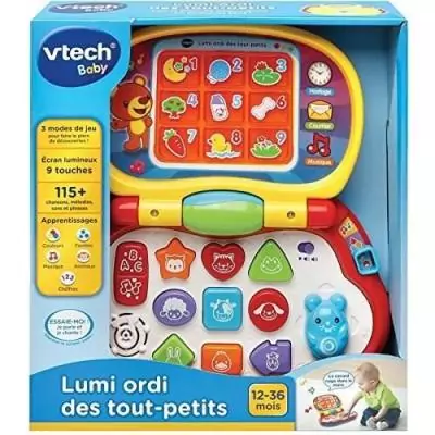 VTECH BABY - Lumi Ordi des Tout-Petits - Jouet Multicolore