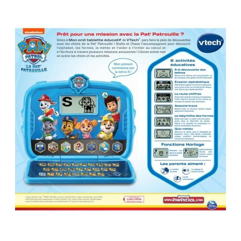 Tablette Éducative VTECH - Pat Patrouille - Pour Enfants de 3 ans et plus - Bleu