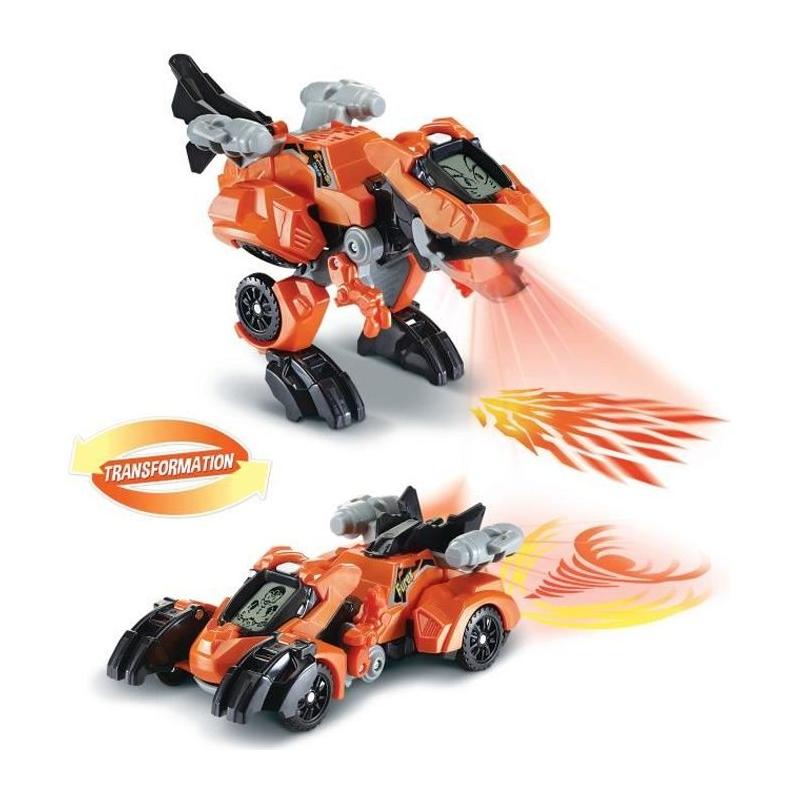 VTECH - Switch & Go Dinos Fire - Furex, Le Super T-Rex - Figurine Robot Miniature