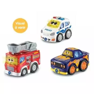 Découvrez le Coffret Trio Véhicules Série Pro - Idéal pour Circuit Miniature!