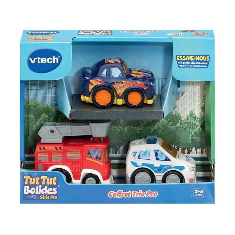 Découvrez le Coffret Trio Véhicules Série Pro - Idéal pour Circuit Miniature!