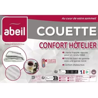 Couette chaude Confort Hôtelier 200x200 cm - Grand confort et qualité