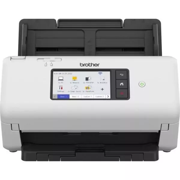 Scanner de documents bureautique recto-verso BROTHER ADS-4700 - 40 ppm/80 ipm - Ethernet, Wi-Fi, Wi-Fi Direct