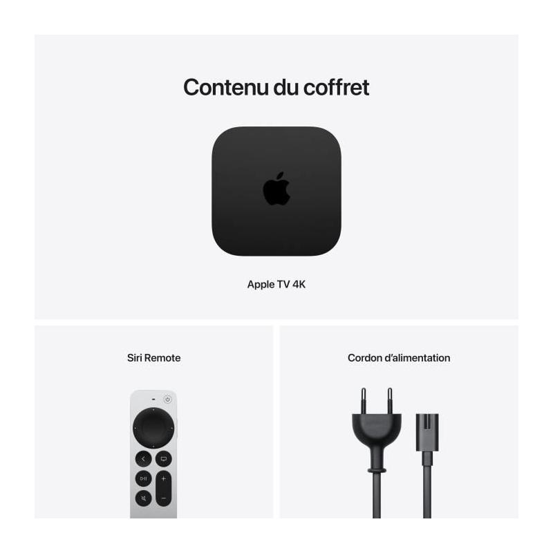 Passerelle multimédia Apple TV 4K 128 Go - La nouvelle génération