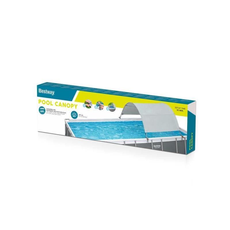 Auvent piscine ovale et rectangulaire - Protection efficace et compacte