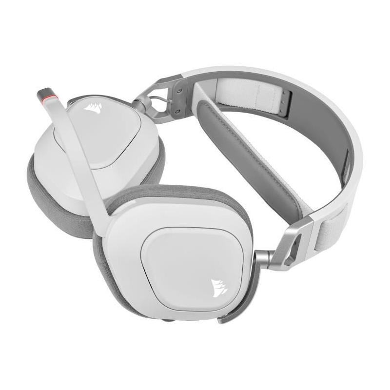 Casque Gaming Sans Fil CORSAIR HS80 RGB - Son Dolby Atmos et Microphone Omnidirectionnel