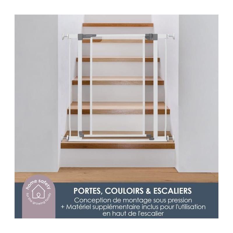 Barrière de sécurité transparente DREAMBABY - Maintien ouvert - Bas anti-chute