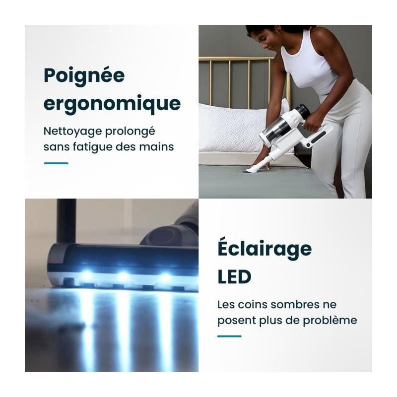 Aspirateur balai sans fil EZICLEAN Cyclomax R22 - Performant et éco-responsable